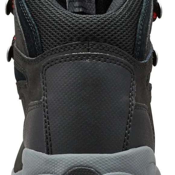 Columbia Black Hiking Boots with Red Accents, regular width, NEW, unworn - Picture 4 of 7